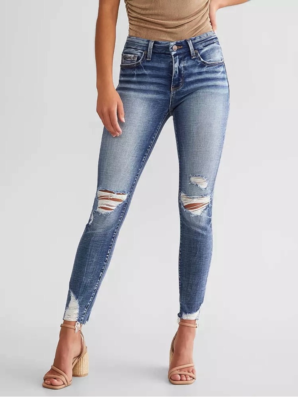Buckle Black 26 Fit No. 53 Ankle Skinny Women’s Jeans Distressed BBW9511A